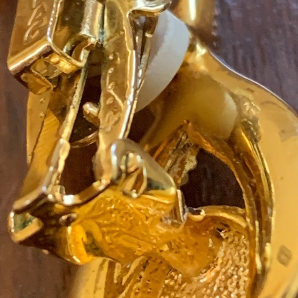 Vintage Butler Fifth Avenue Collection Earrings Black Gem With Rhinestones - Picture 9 of 9